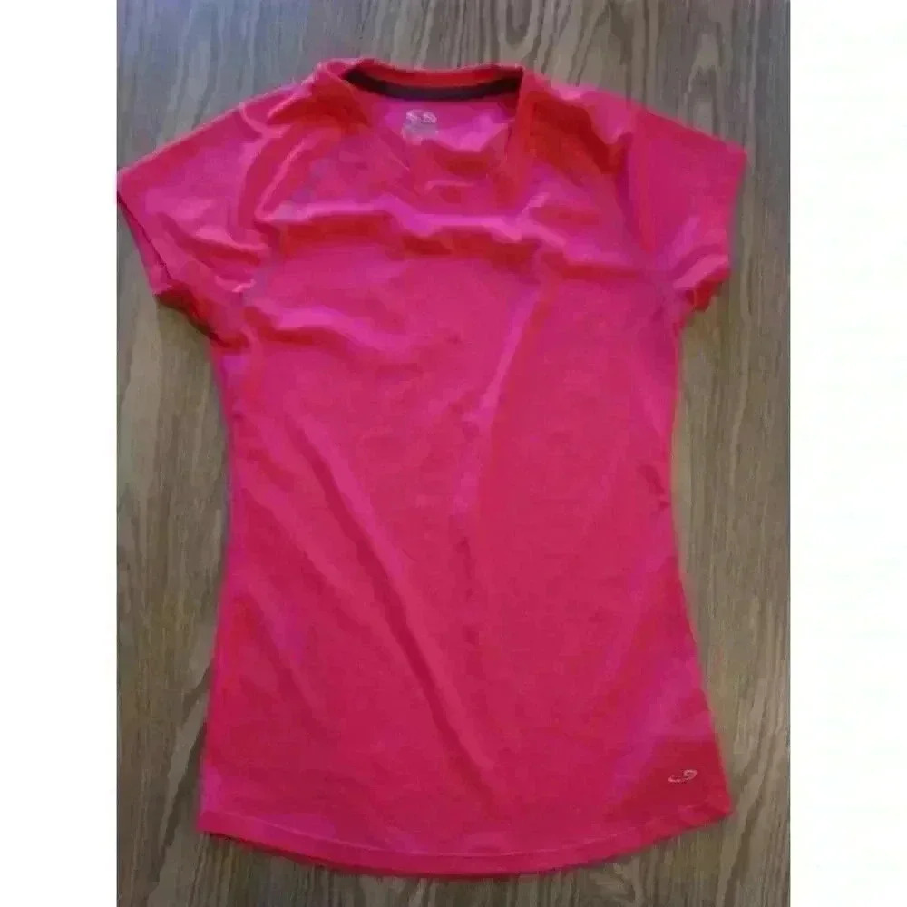C9 by Champion Women's Hot Pink SHORT SLEEVE SEMI FITTED Short Sleeve Shirt, Siz